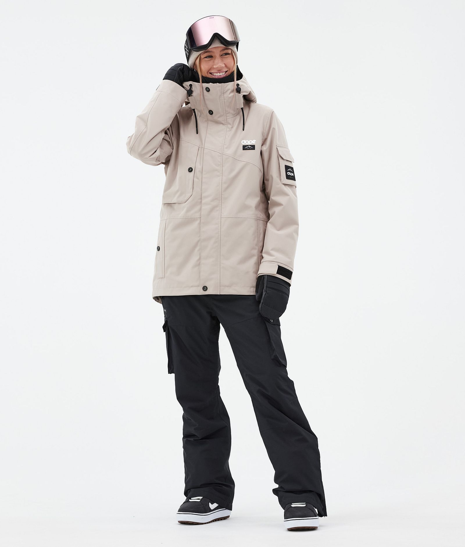 Adept W Giacca Snowboard Donna Sand, Immagine 3 di 10