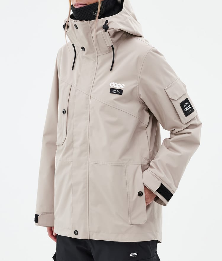 Adept W Snowboard Jacket Women Sand, Image 8 of 10