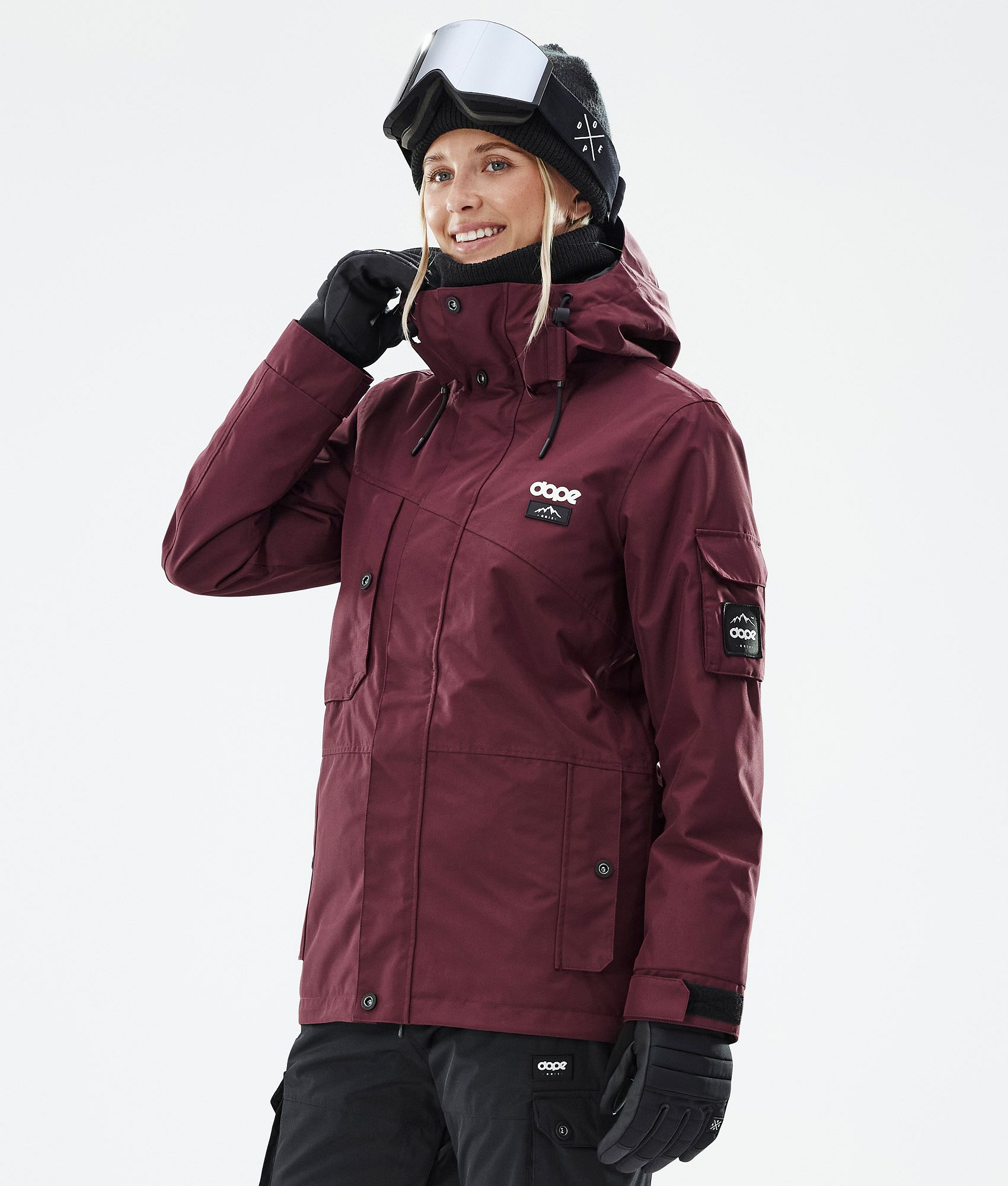 Dope Adept W Veste de Ski Femme Don Burgundy Bordeaux Dopesnow FR