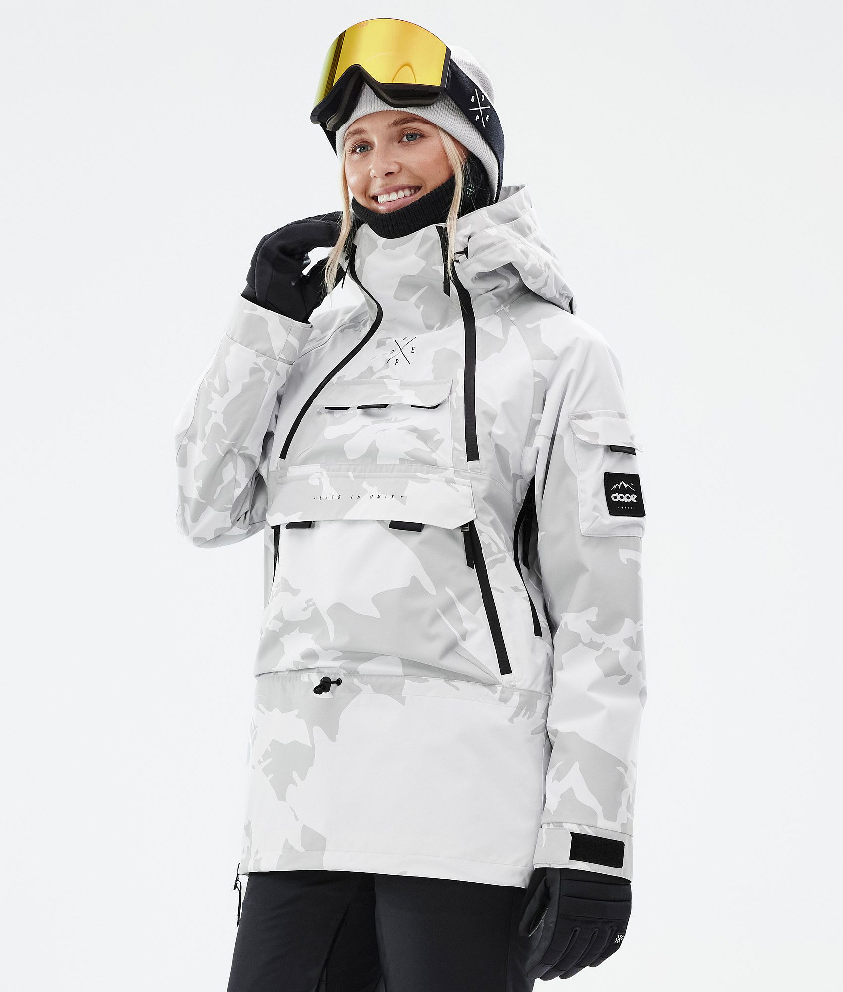 Dope Akin W Manteau Ski Femme Grey Camo