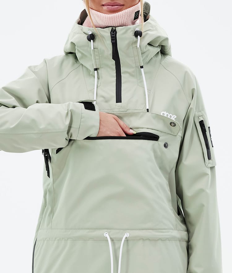 Annok W Snowboard Jacket Women Soft Green, Image 9 of 9
