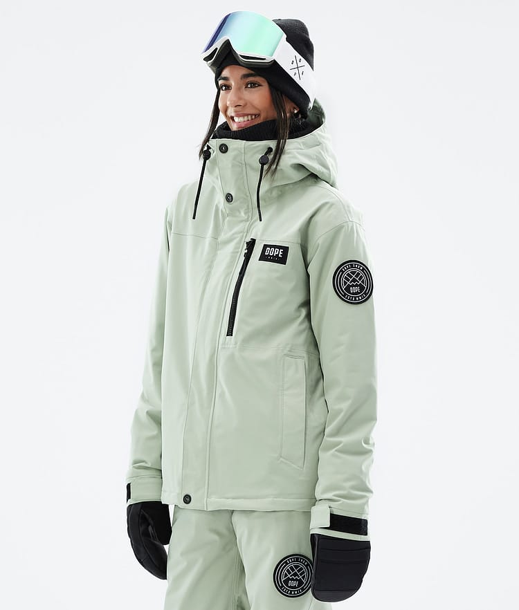 Dope Blizzard Zip Full Green Soft W Ski Jacket Women