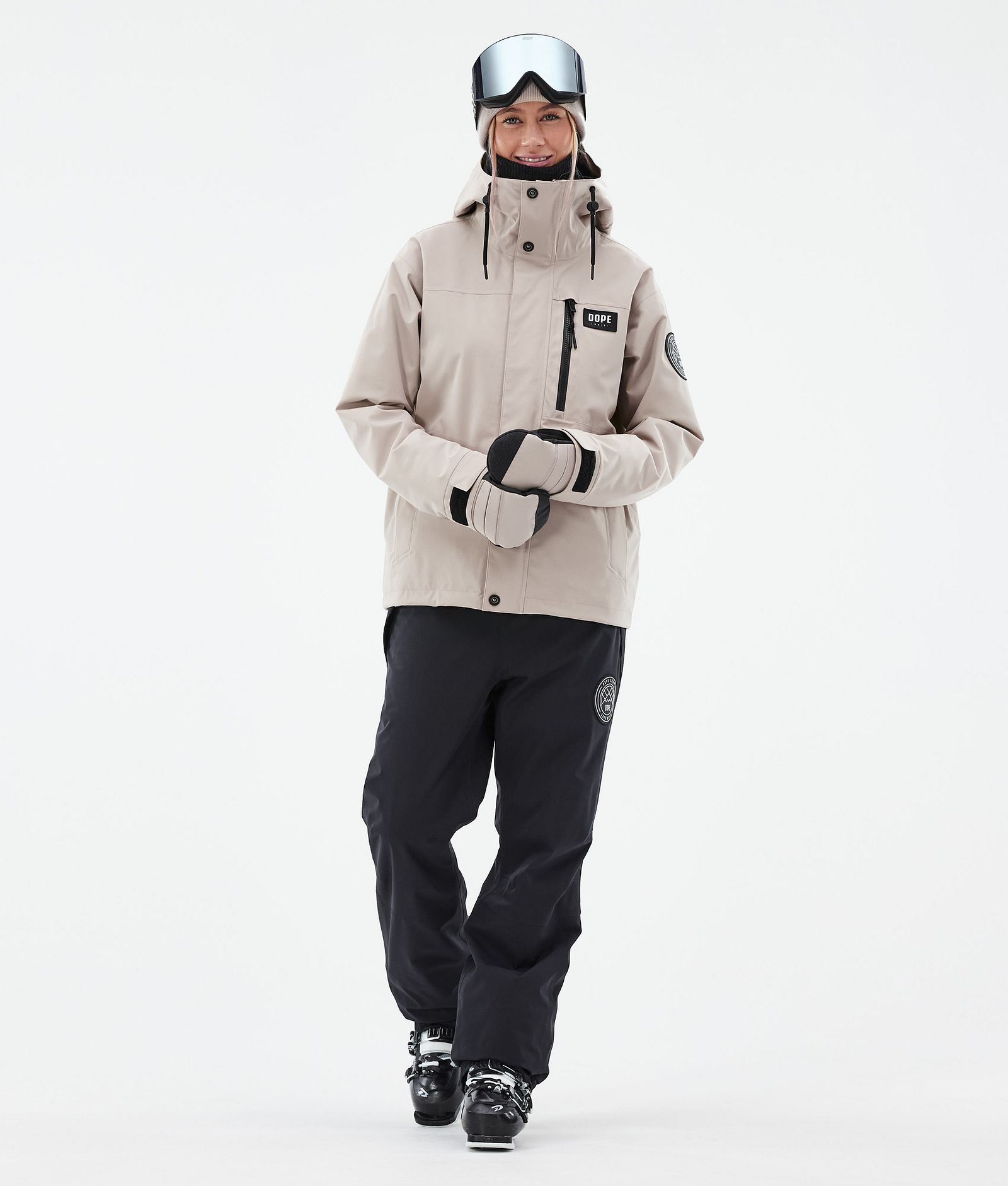 Blizzard W Full Zip Ski jas Dames Sand, Afbeelding 3 van 10