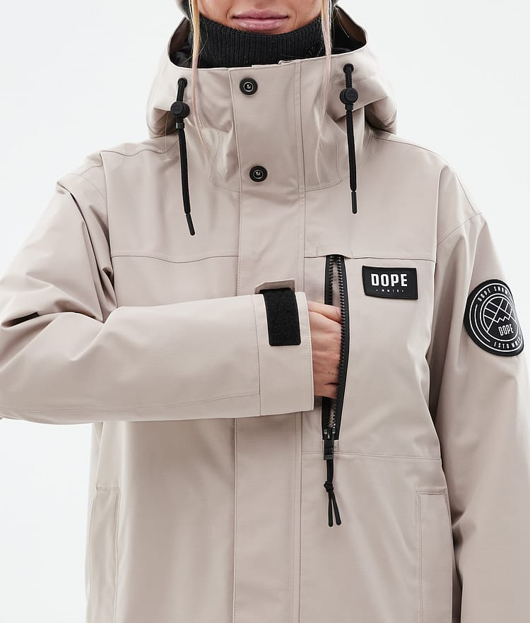 Blizzard W Full Zip Kurtka Snowboardowa Kobiety Sand, Zdjęcie 9 z 10