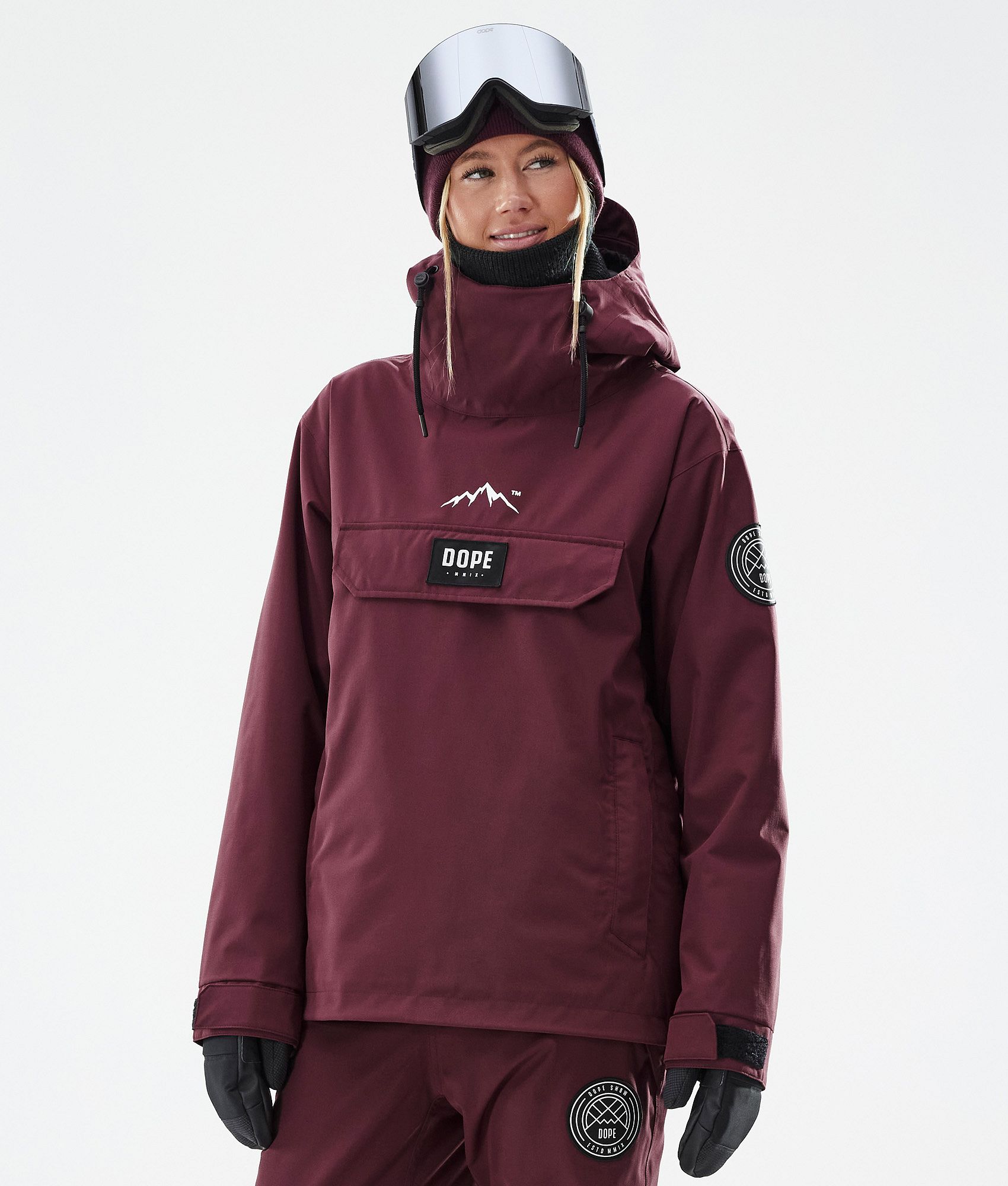 Dope Blizzard W スノーボードジャケット レディース Burgundy - ブルゴーニュ | Dopesnow.com