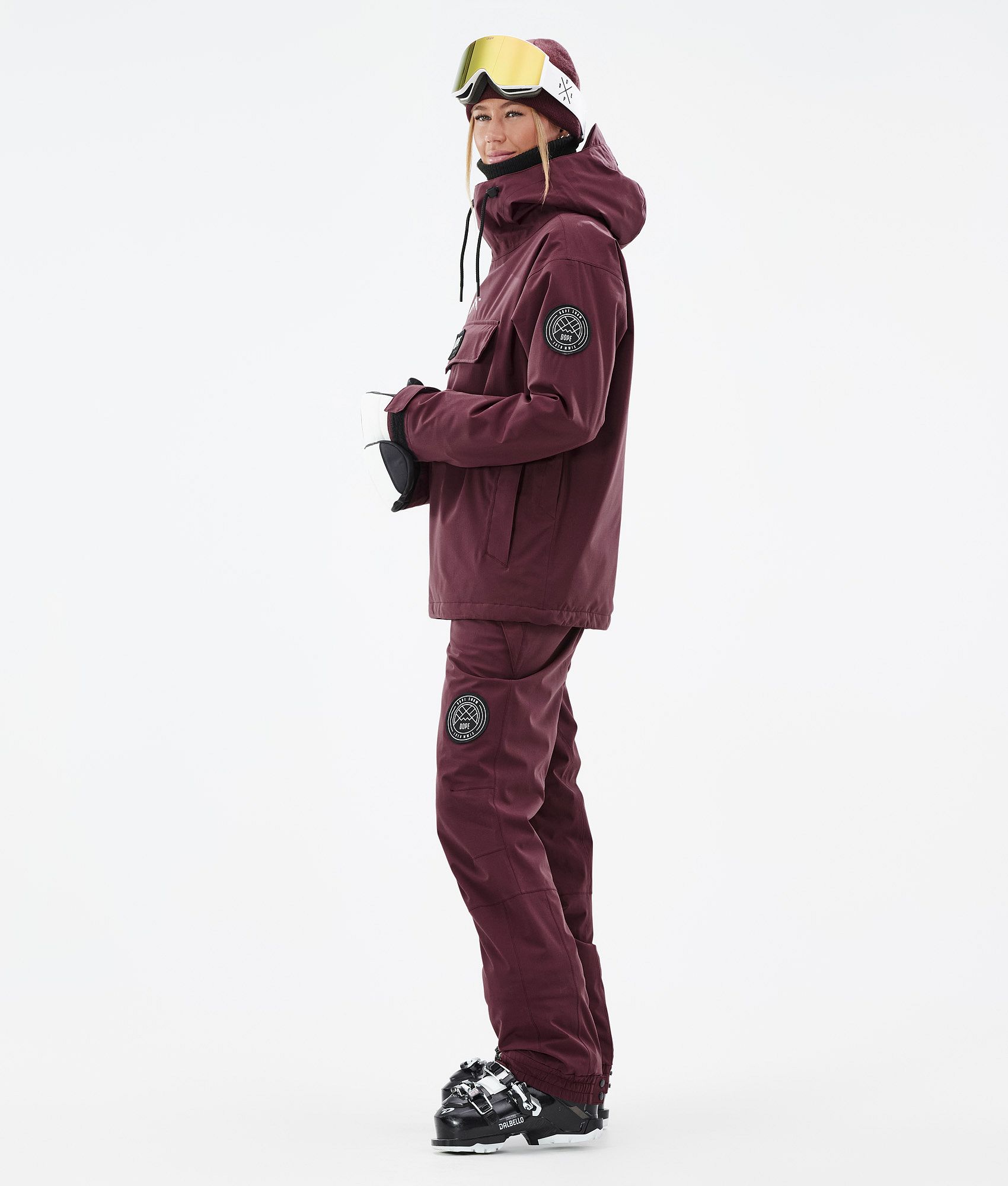 Dope Blizzard W Veste De Ski Femme Burgundy Bordeaux 40 OFF