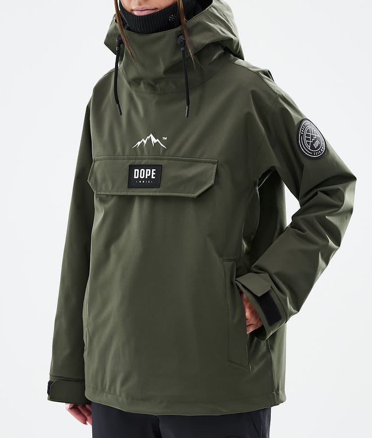 Blizzard W Snowboardjacka Dam Olive Green, Bild 7 av 8