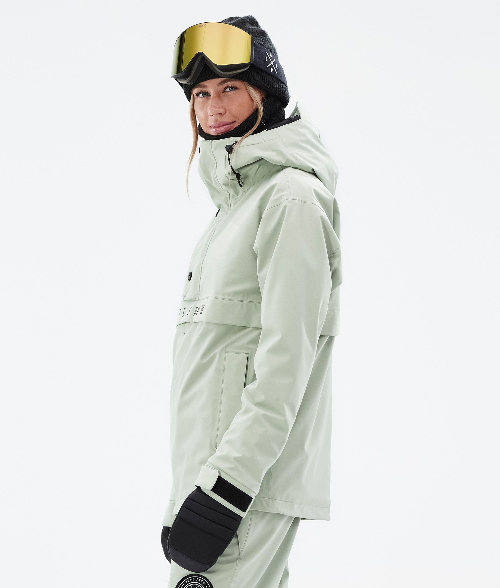 Dune ski outlet jacket khaki white