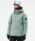 Puffer W Snowboardjacke Damen Faded Green, Bild 1 von 8