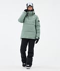 Puffer W Snowboardjacke Damen Faded Green, Bild 2 von 8