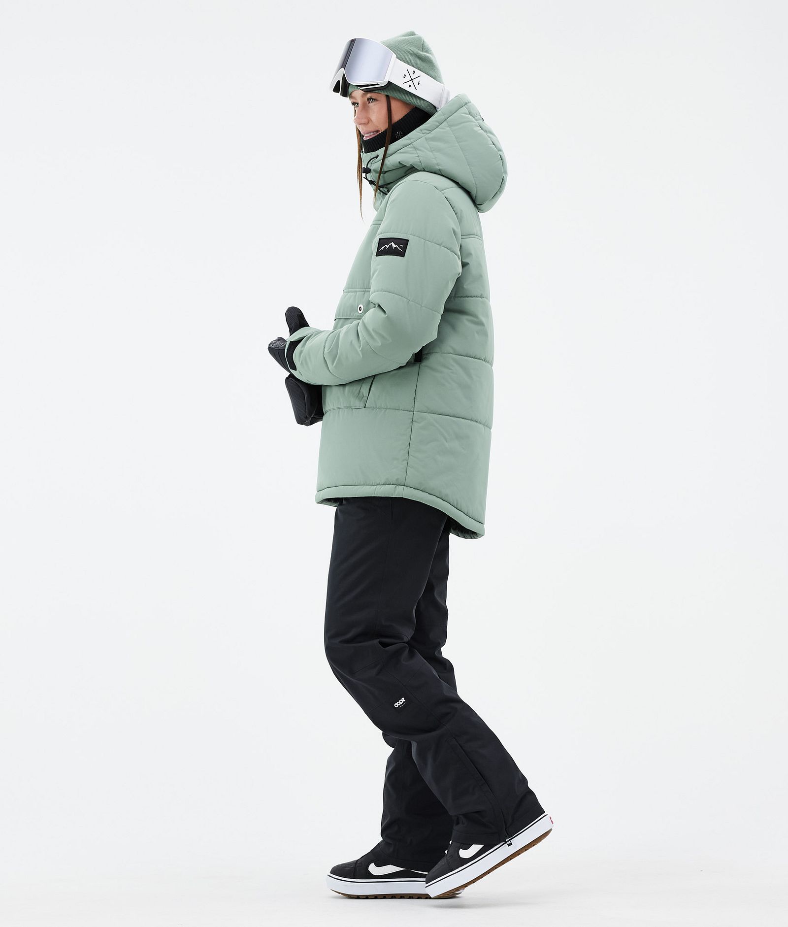 Puffer W Snowboard Jacket Women Faded Green, Image 3 of 8