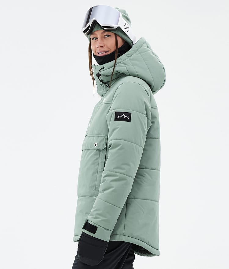 Puffer W Ski Jacket Women Faded Green, Image 5 of 8