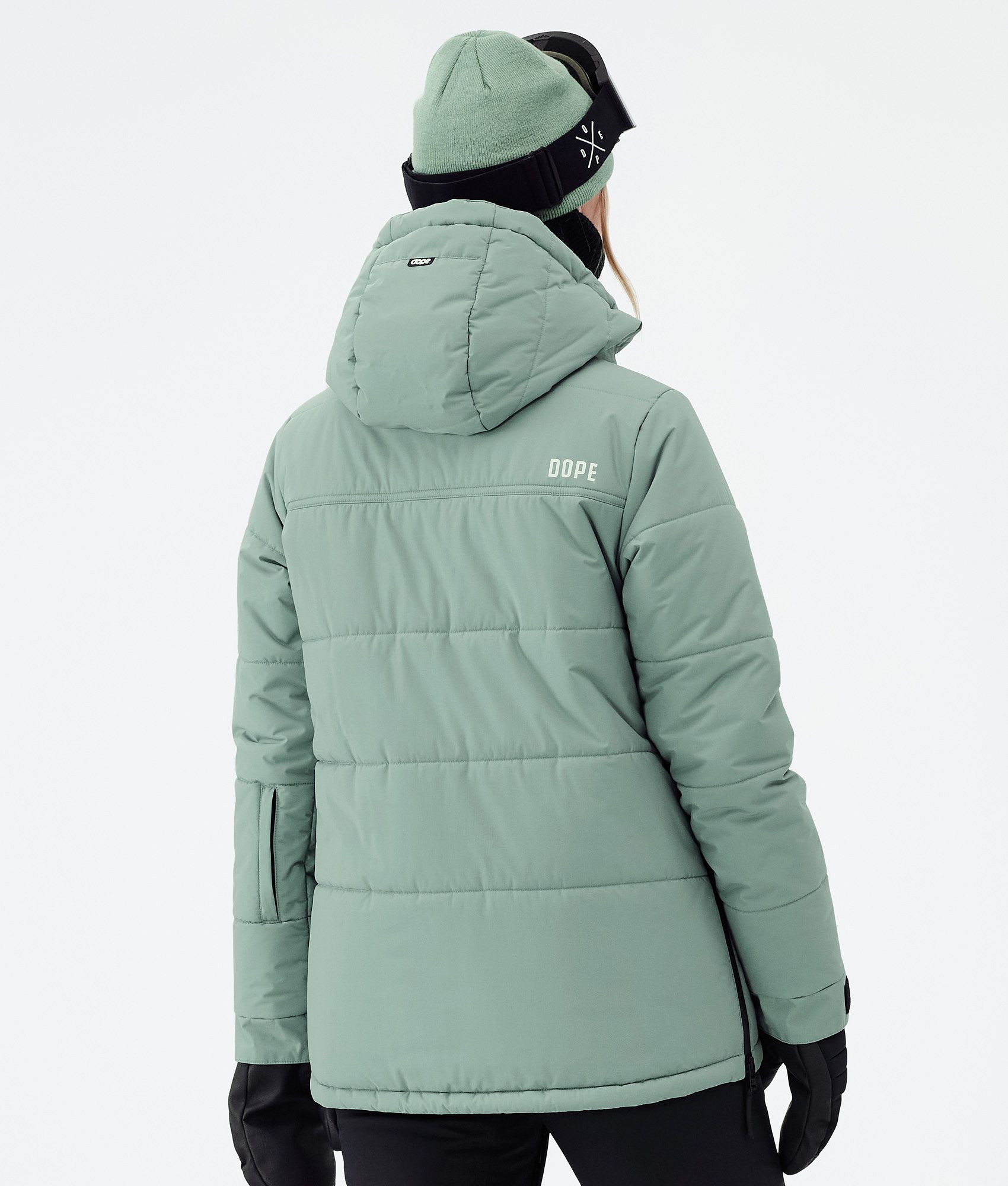 Dope Puffer W Women's Snowboard Jacket Faded Green