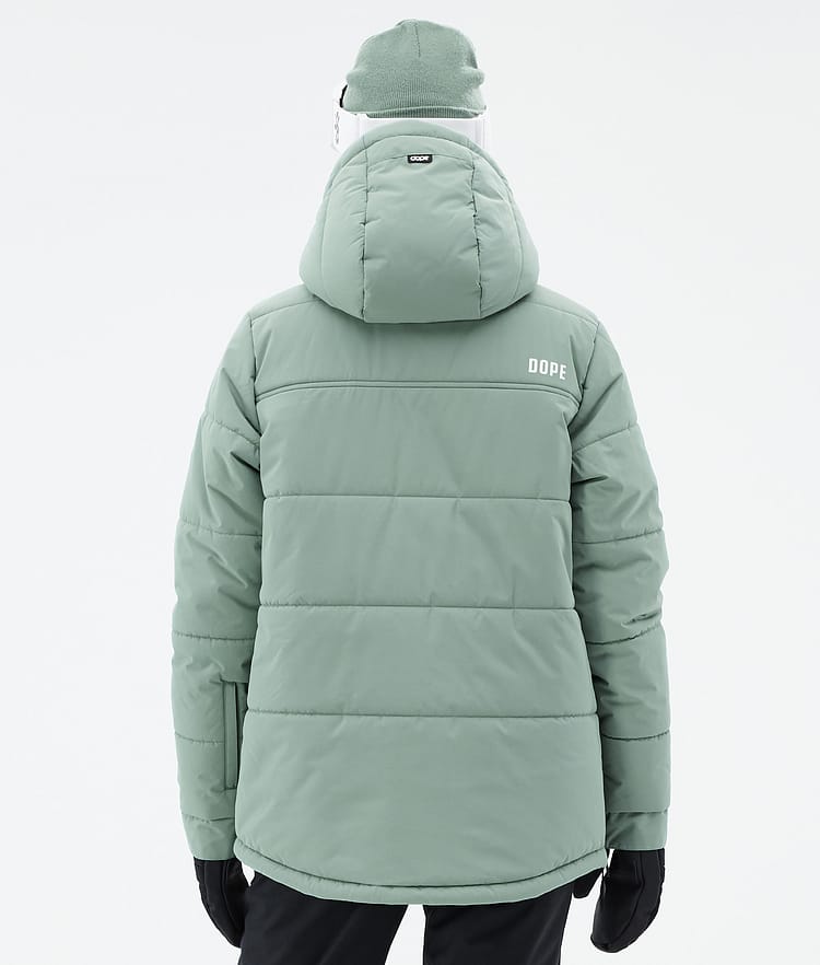 Puffer W Skijacke Damen Faded Green, Bild 6 von 8