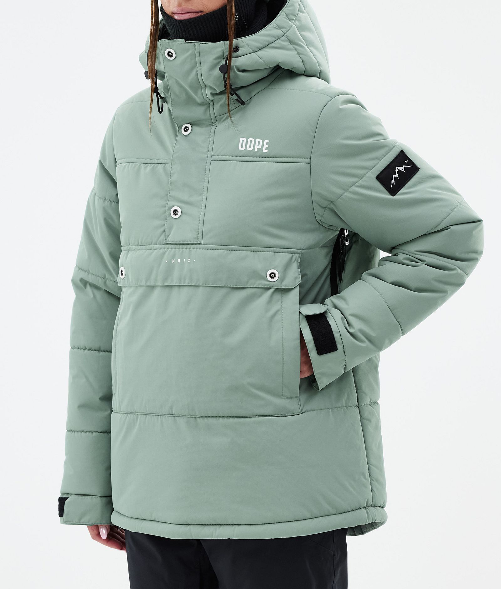 Puffer W Skijacke Damen Faded Green, Bild 7 von 8