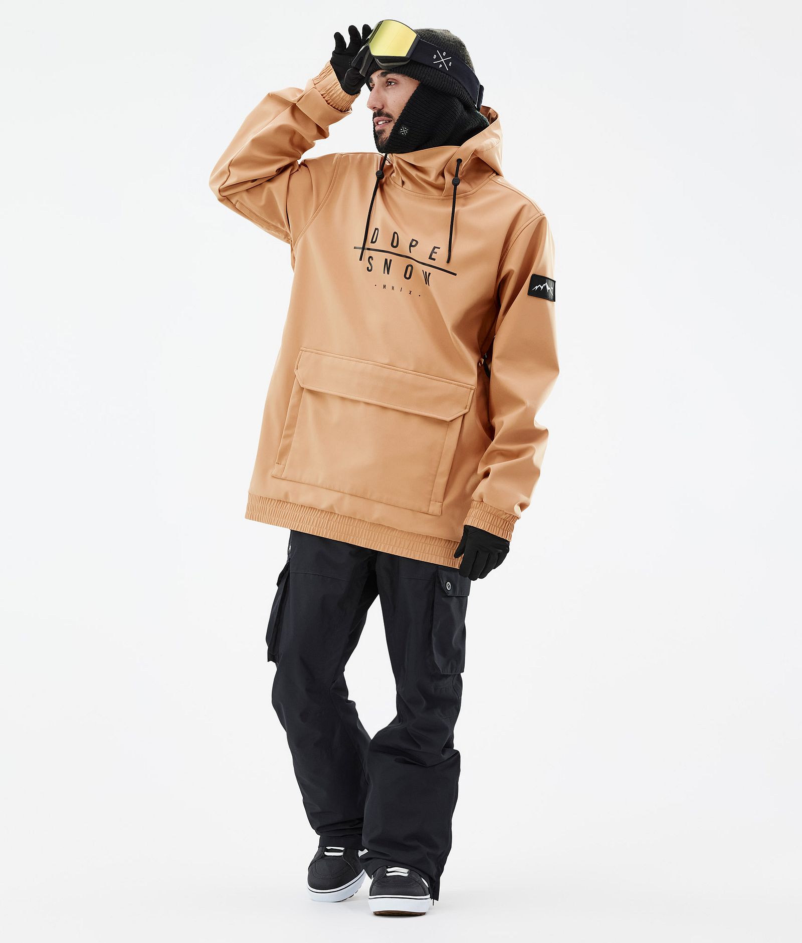 Wylie Kurtka Snowboardowa Mężczyźni DS Khaki Yellow Renewed, Zdjęcie 3 z 9