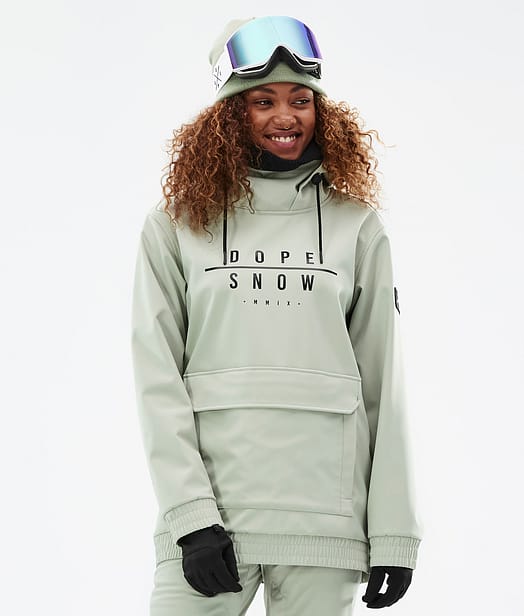 Wylie W Kurtka Snowboardowa Kobiety DS Soft Green