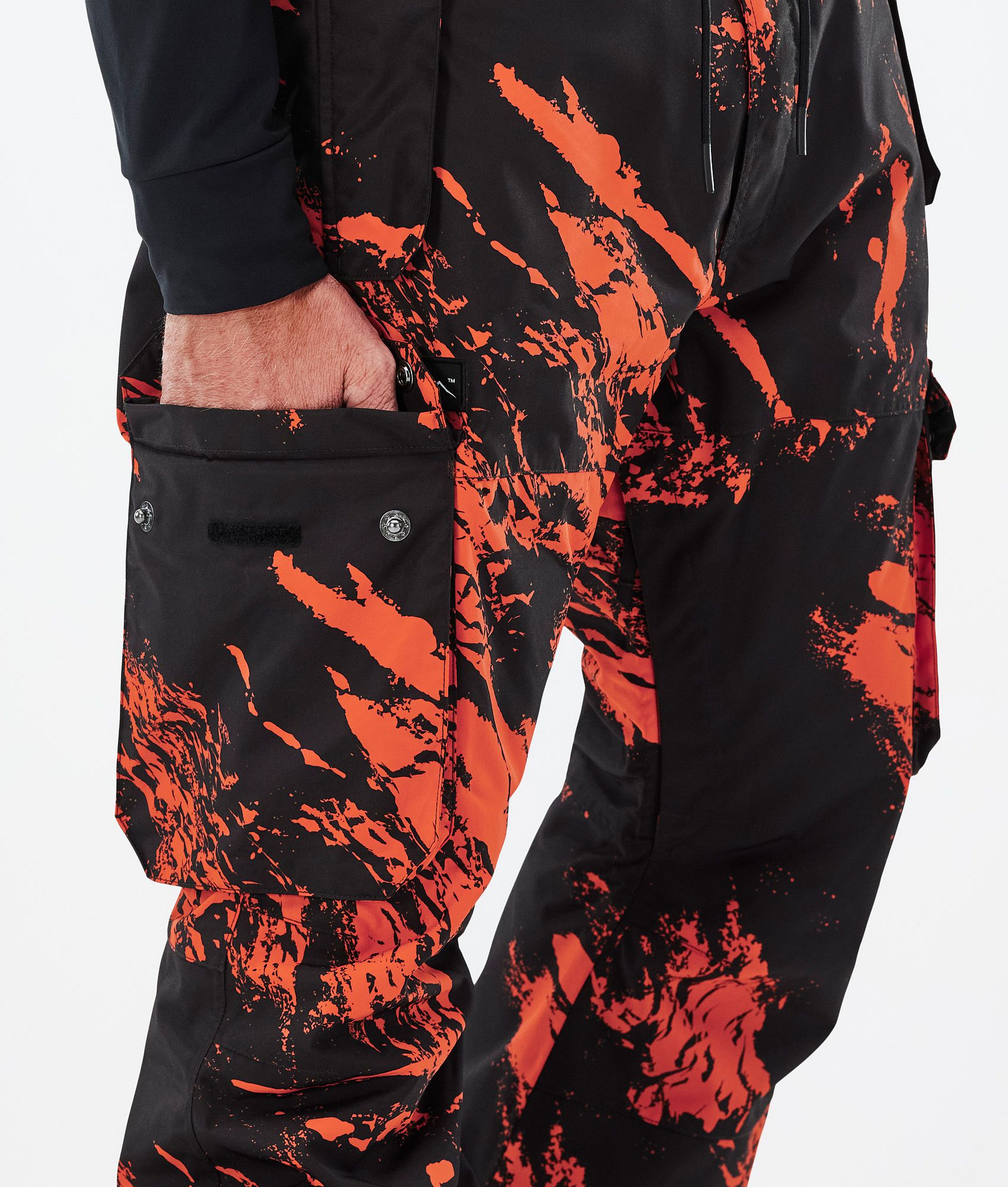 Orange camo snow on sale pants