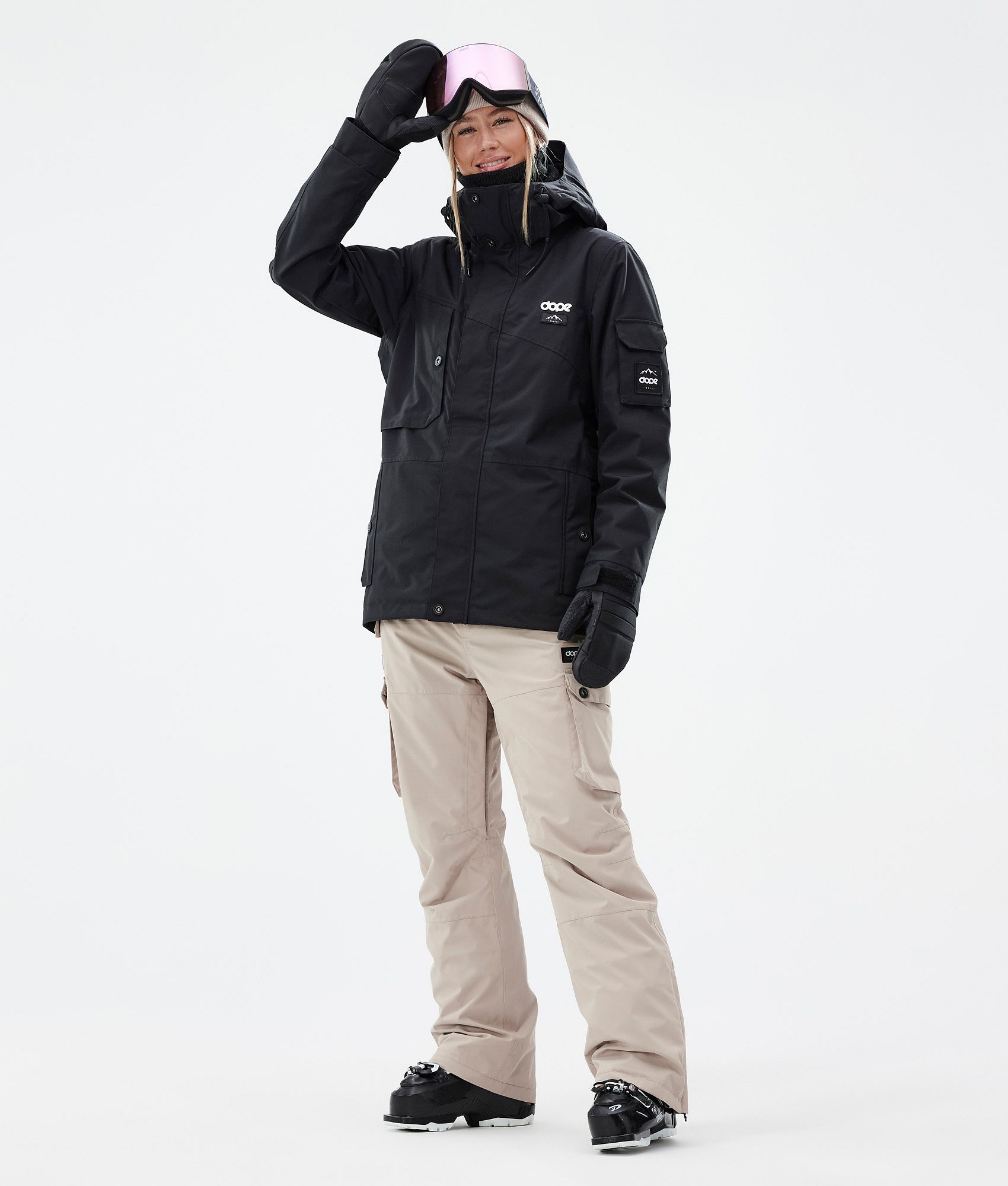 Dope Iconic W Pantalon de Ski Femme Sand Sable Dopesnow FR