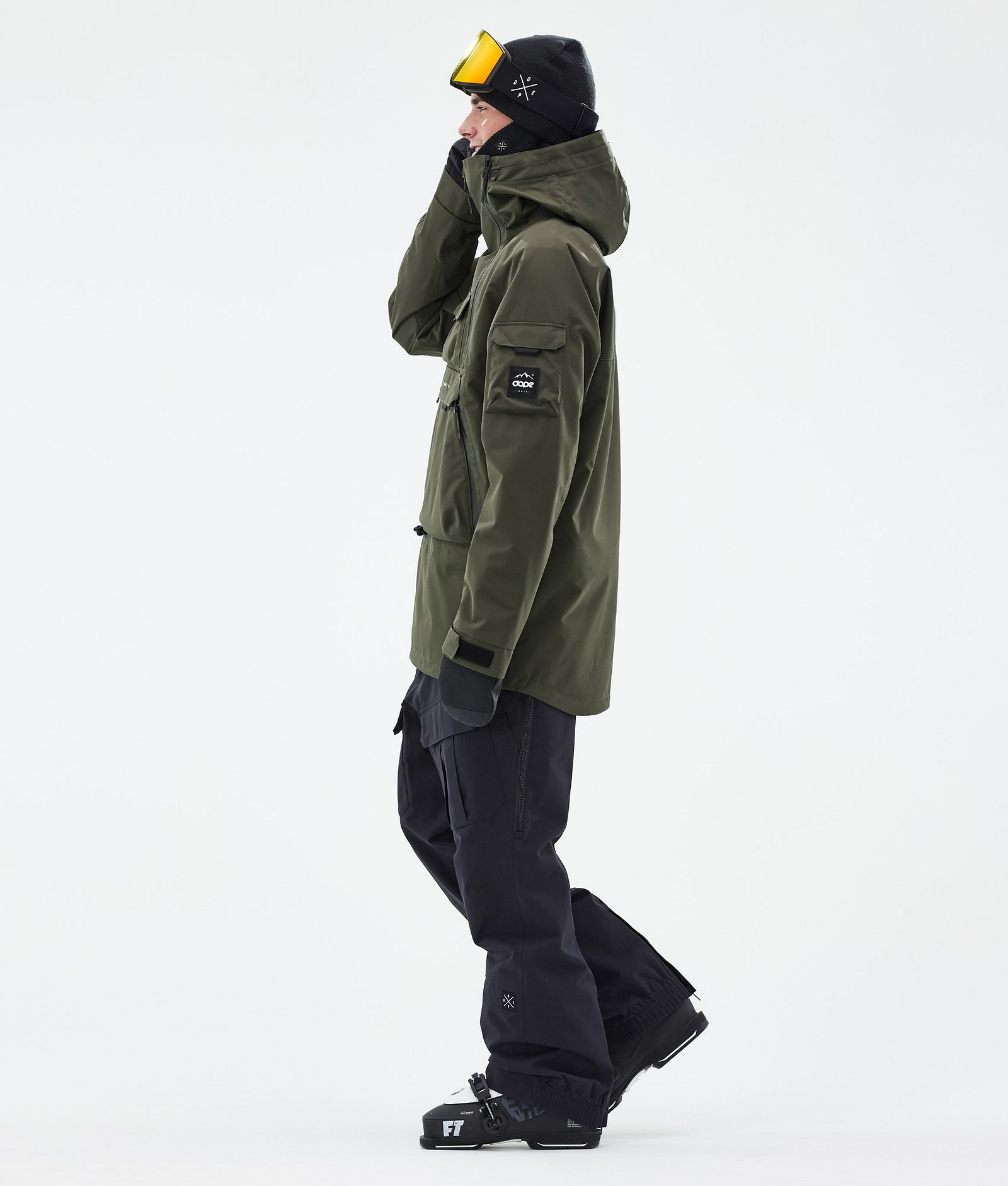 Akin Skijacke Herren Olive Green, Bild 3 von 9