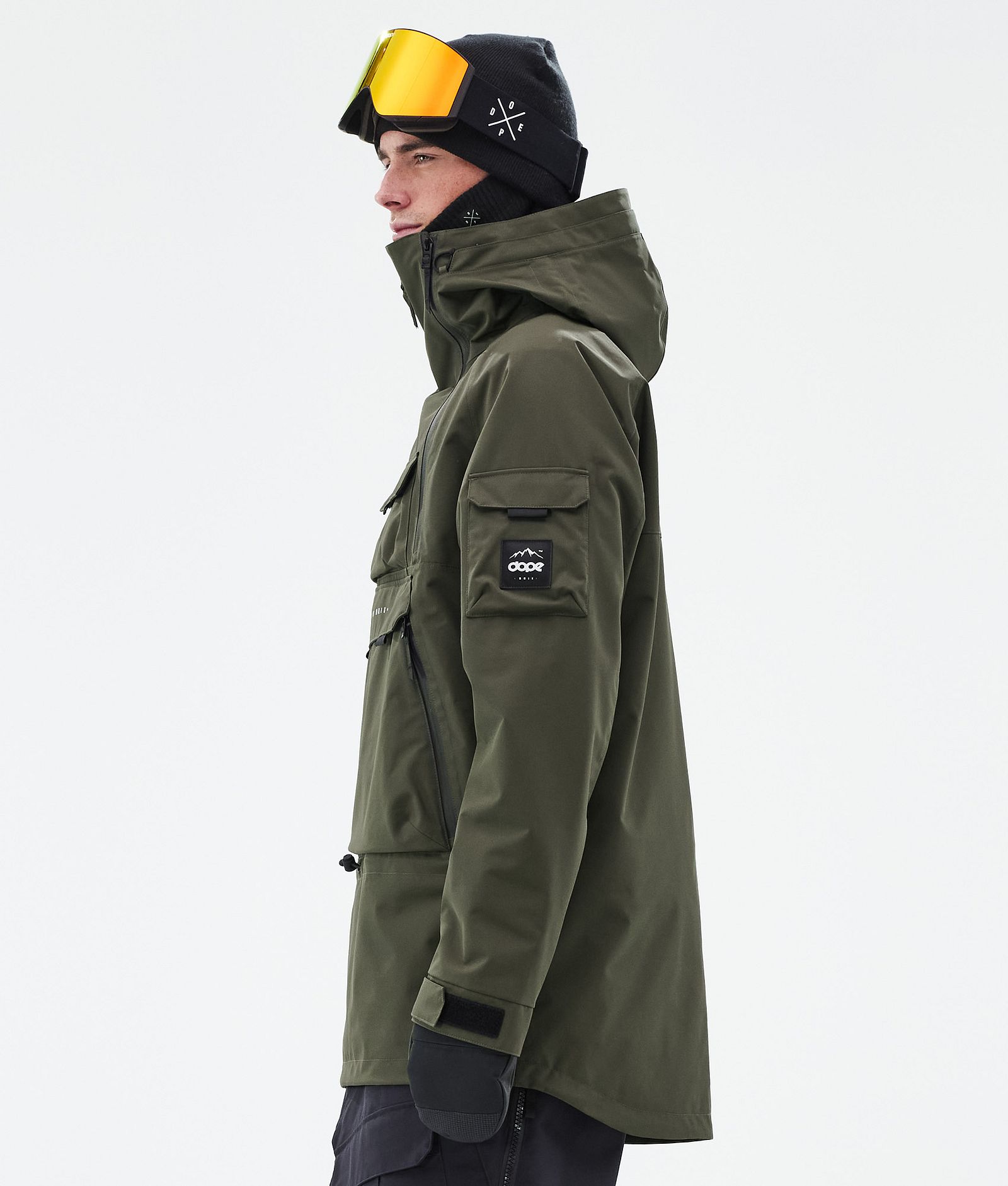 Akin Ski Jacket Men Olive Green, Image 5 of 9