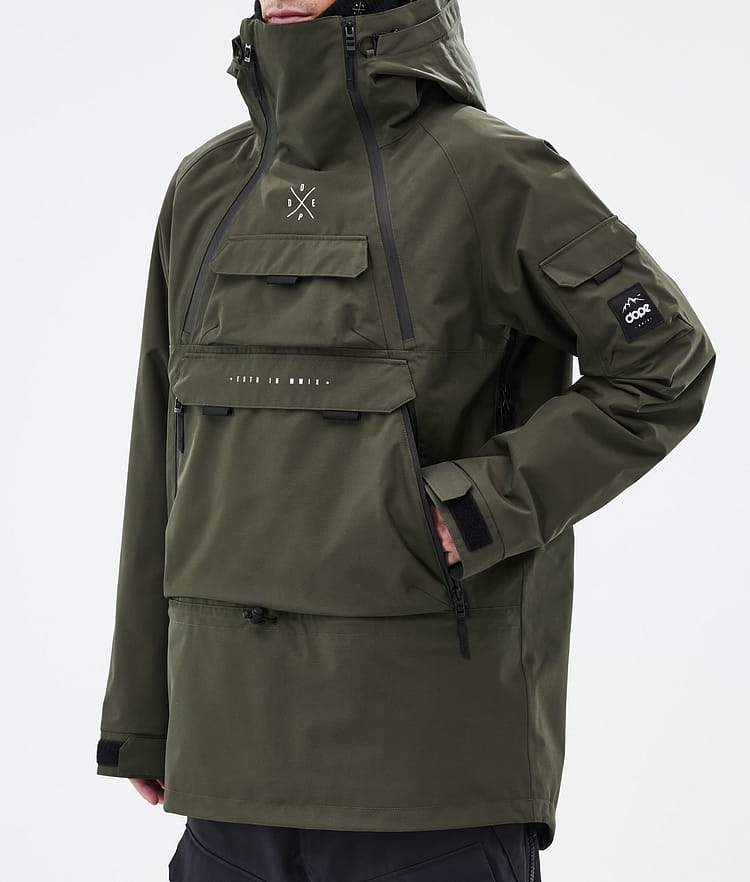 Akin Ski Jacket Men Olive Green, Image 7 of 9