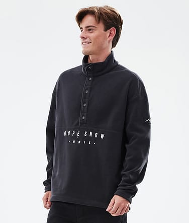 Comfy Fleecepullover Herren Black Renewed