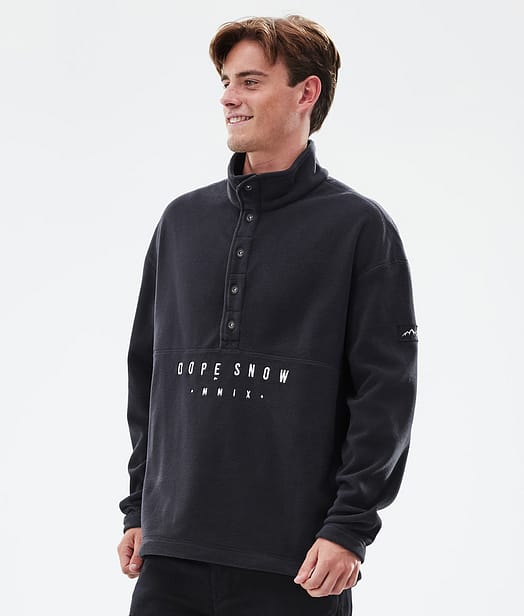 Comfy Fleecepullover Herren Black