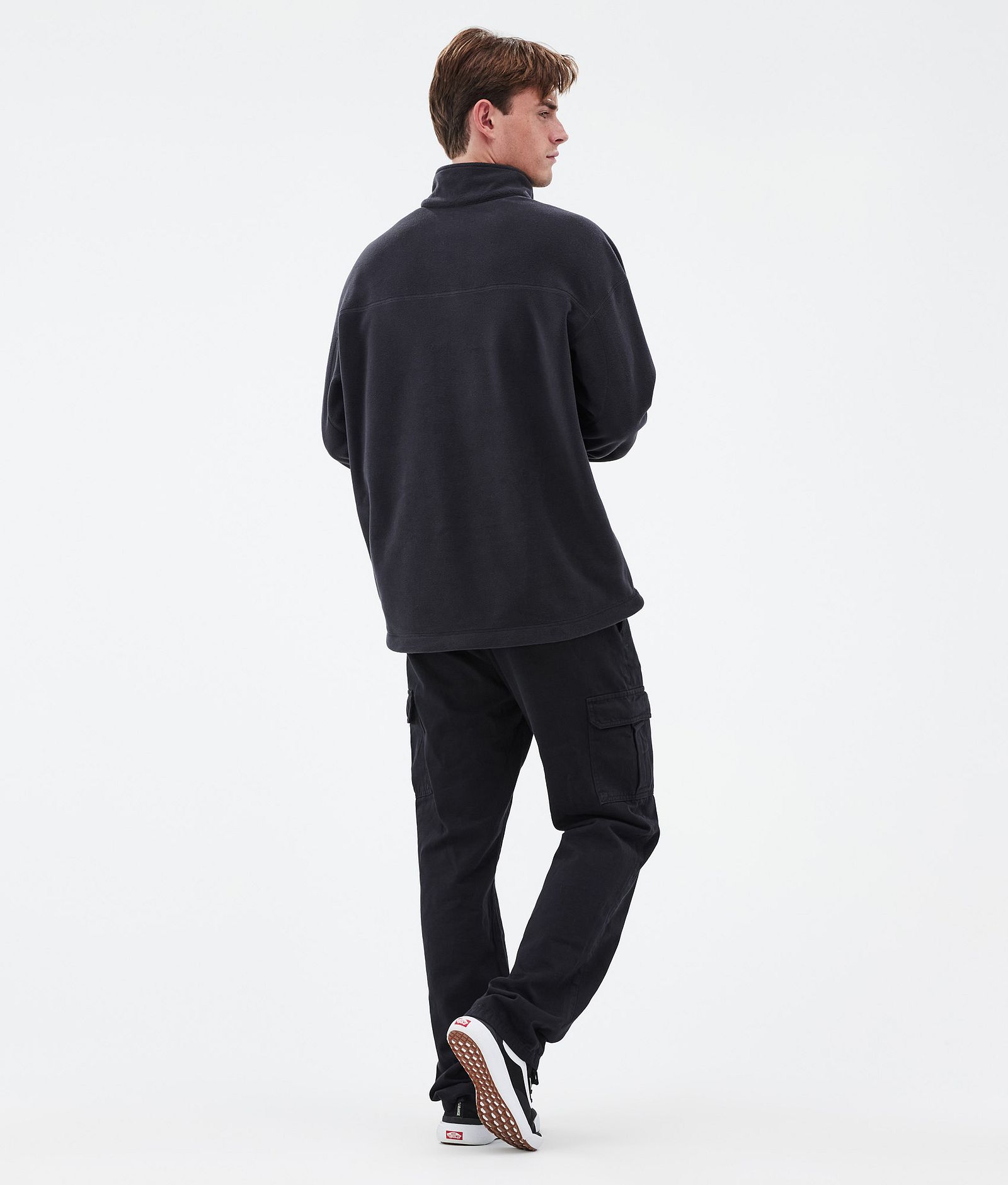 Comfy Fleece Sweater Men Black, Image 4 of 6