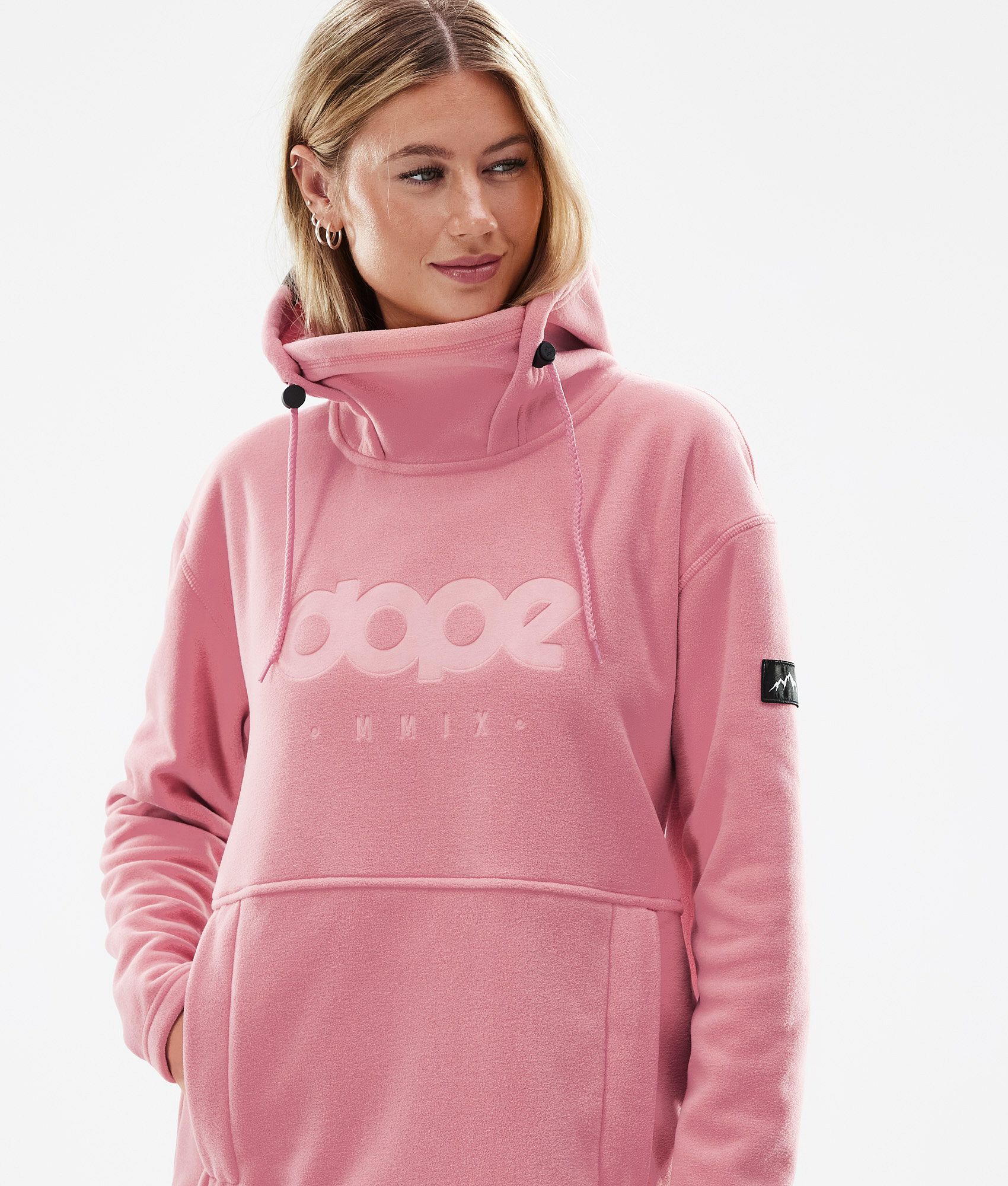 Pink fleece shop hoodie