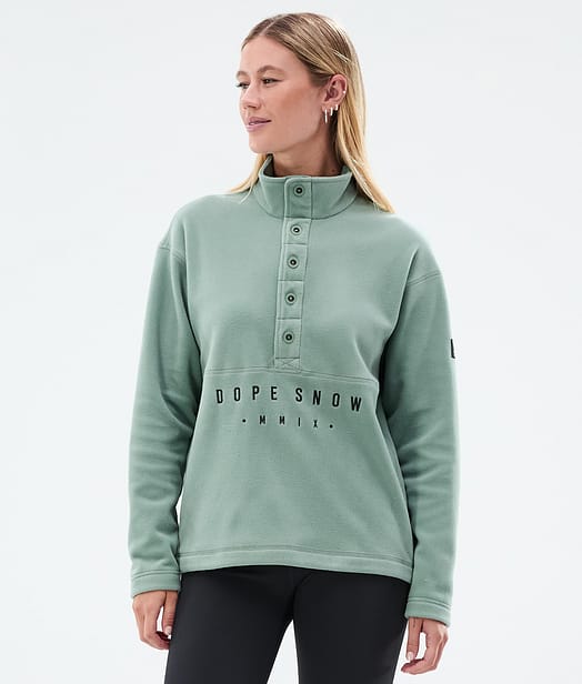 Comfy W フリースセーター レディース Faded Green