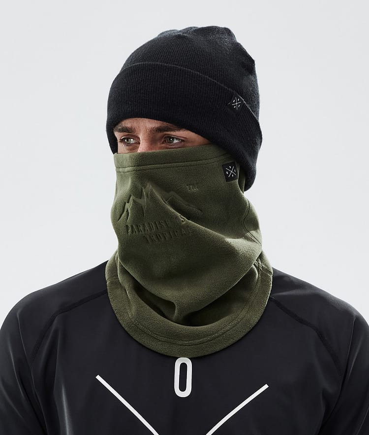 Cozy Tube Skimasker Olive Green, Afbeelding 3 van 4