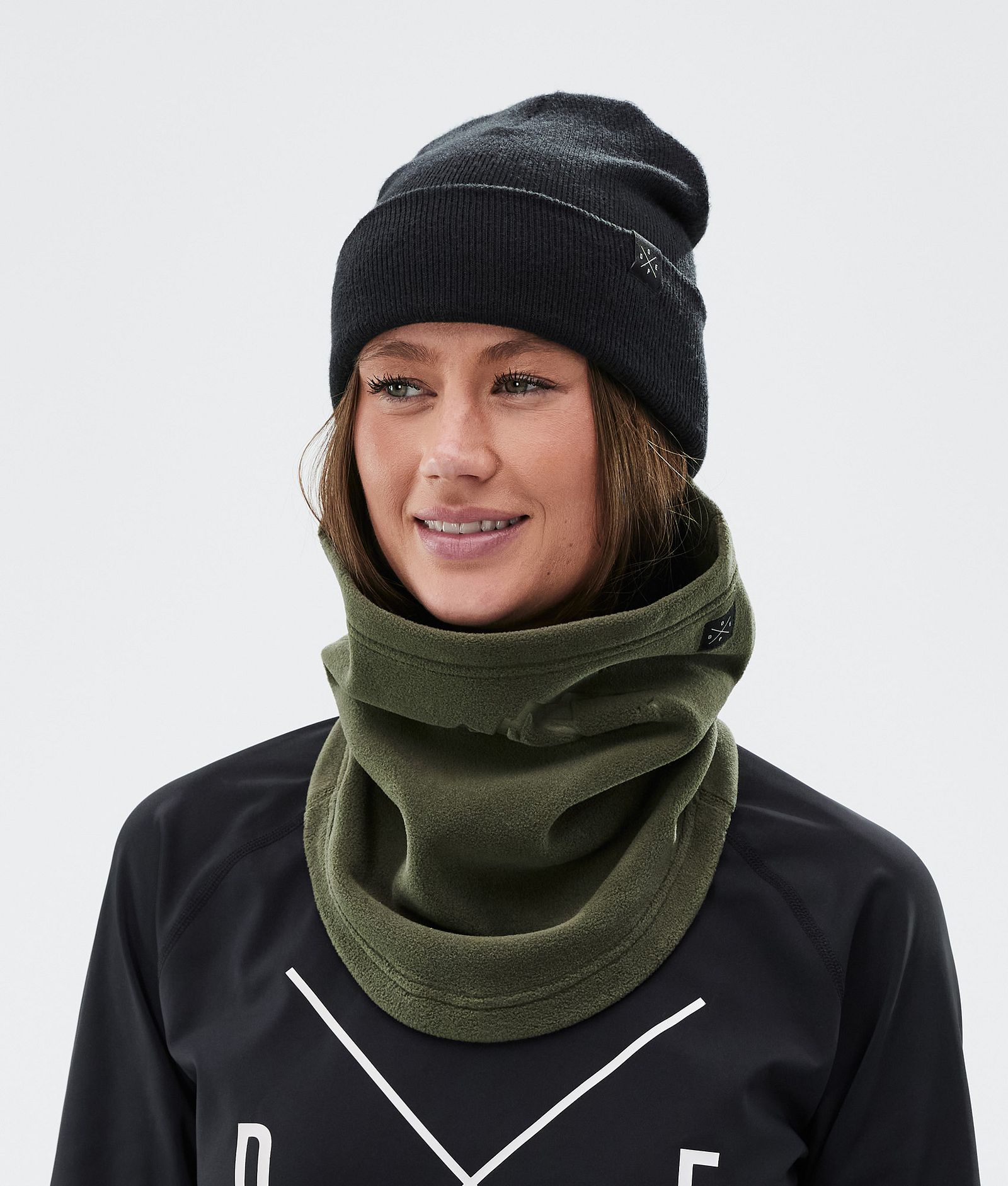 Cozy Tube Ochraniacze na Twarz Olive Green, Zdjęcie 4 z 4