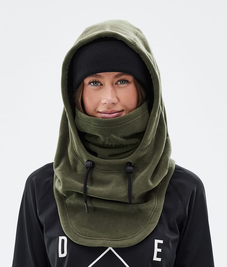 Cozy Hood II Facemask Olive Green, Image 4 of 4