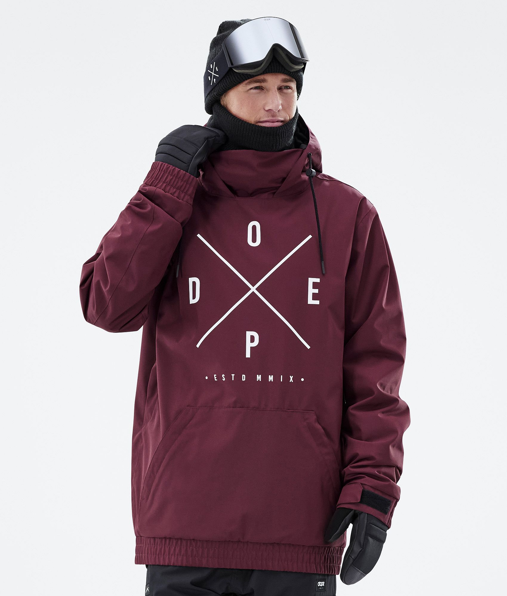 mens maroon ski jacket