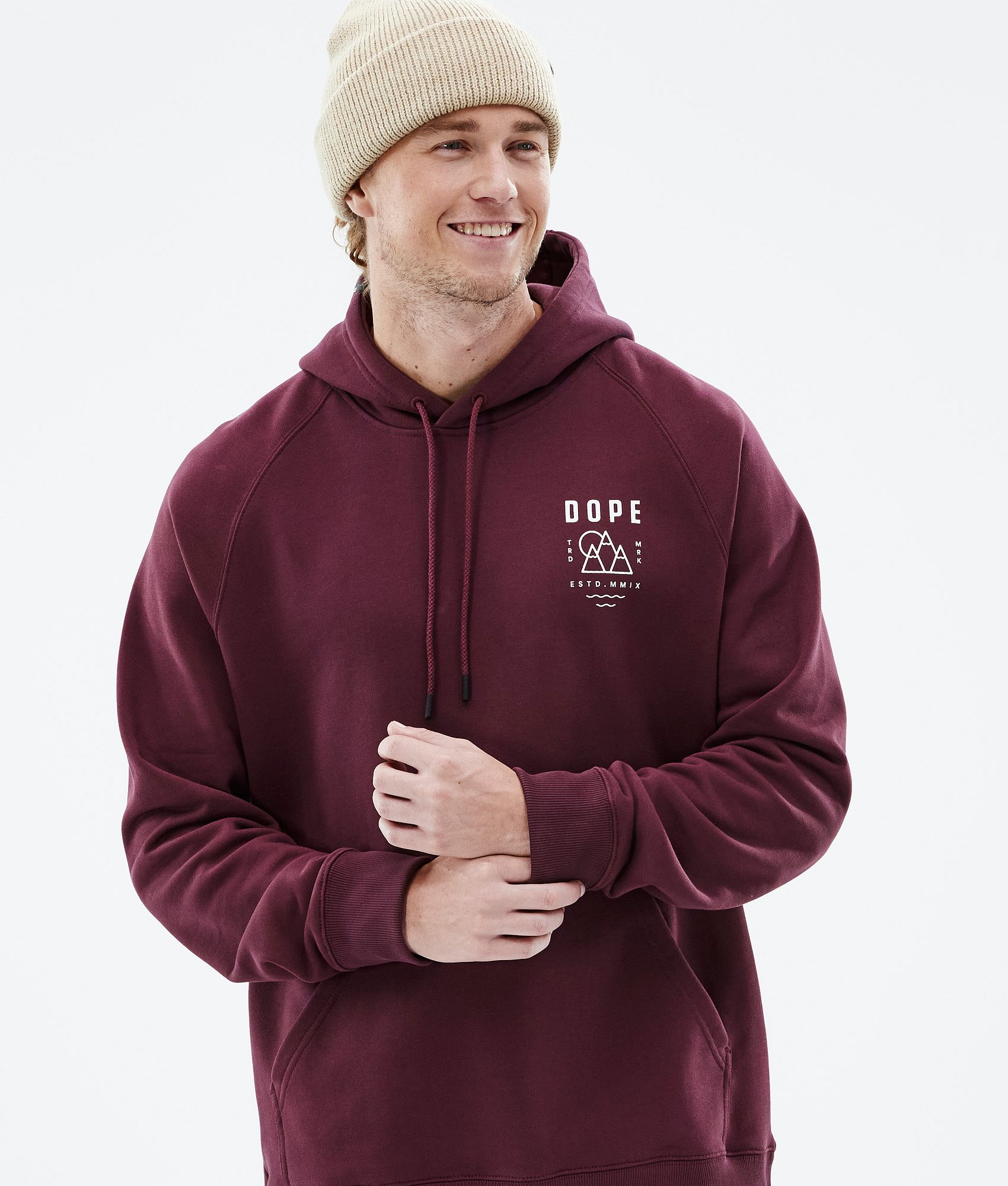 Dope Common 2022 Men s Hoodie Burgundy