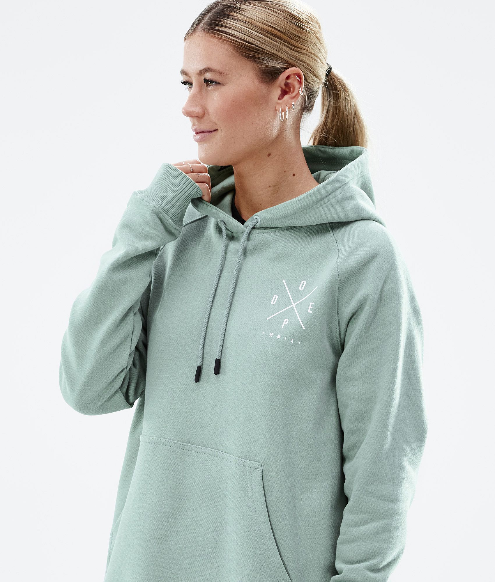 Mint green hoodie ladies hot sale