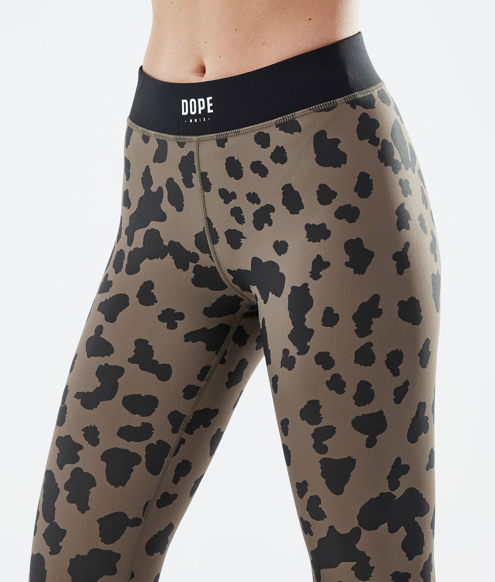 Nike One Leopard Print Leggings in Black | Lyst