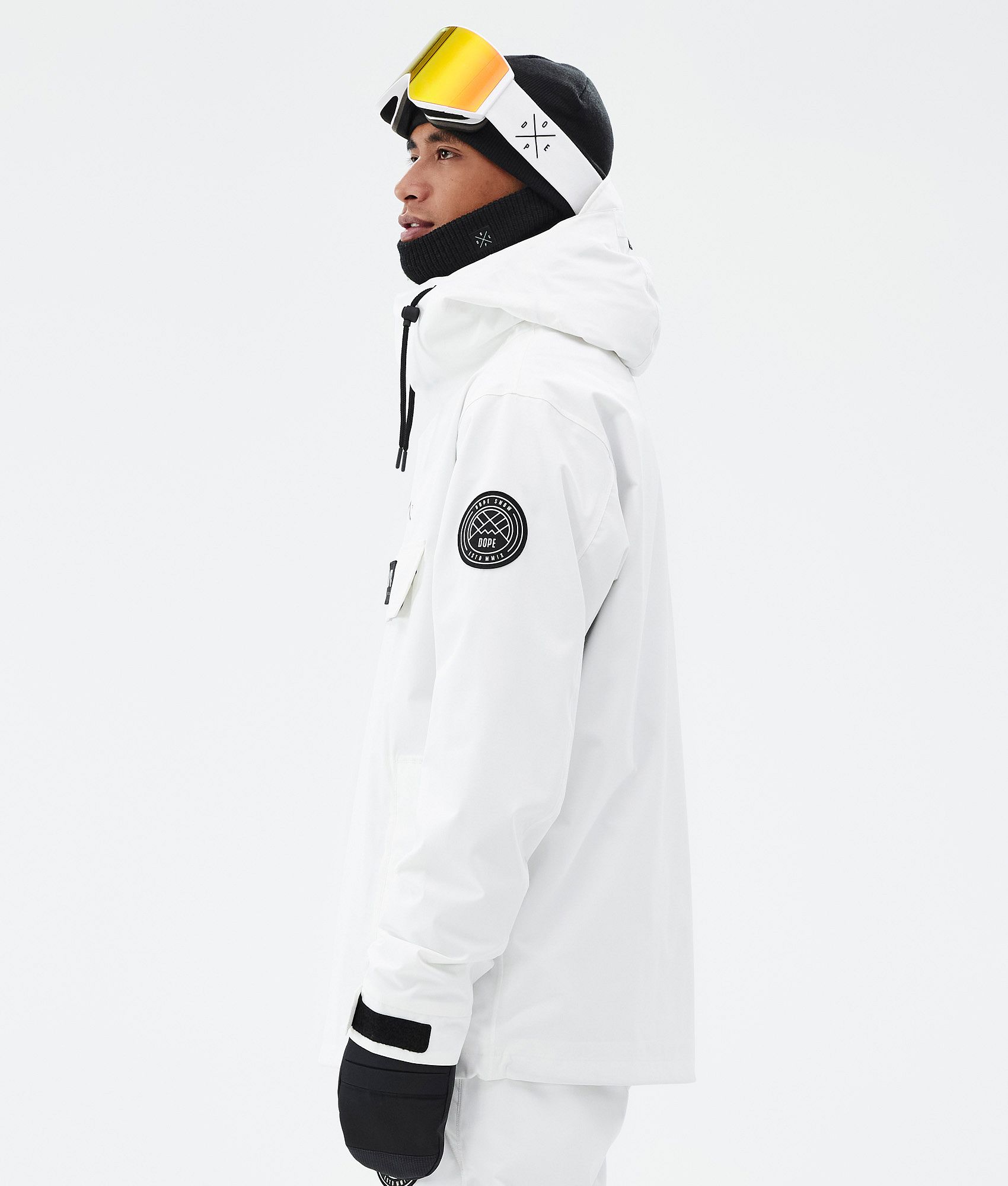 Mens white snow store jacket