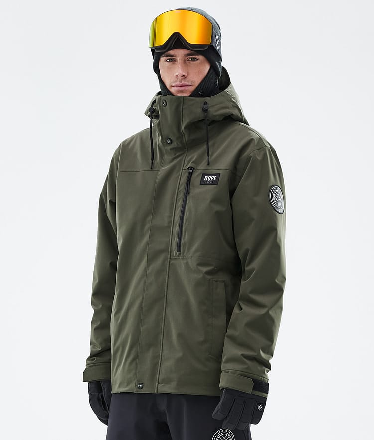 Blizzard Full Zip Snowboard Jacket Men Olive Green, Image 1 of 9