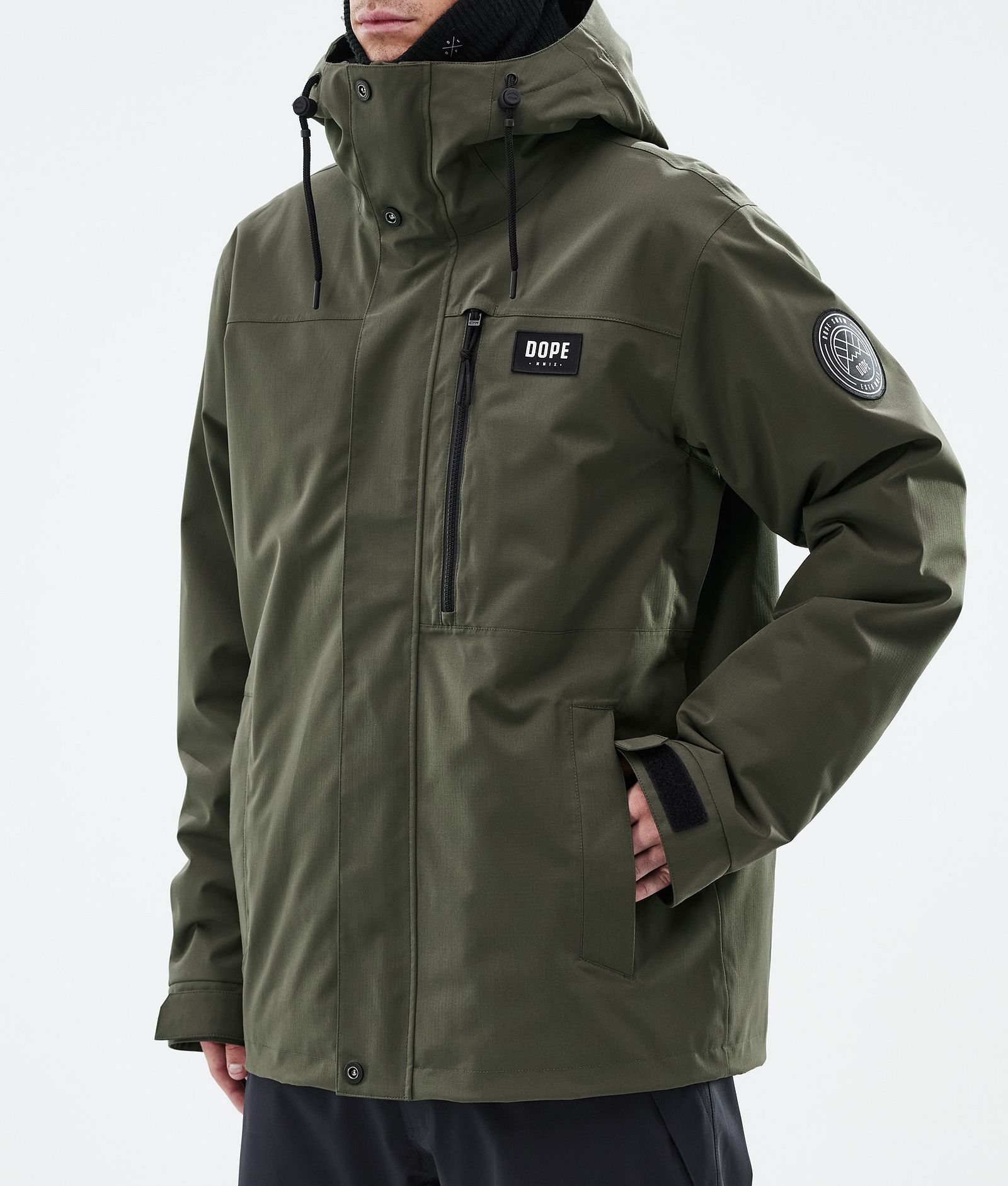 Blizzard Full Zip スキージャケット メンズ Olive Green, 画像7 / 9