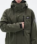 Blizzard Full Zip Snowboard Jacket Men Olive Green, Image 8 of 9