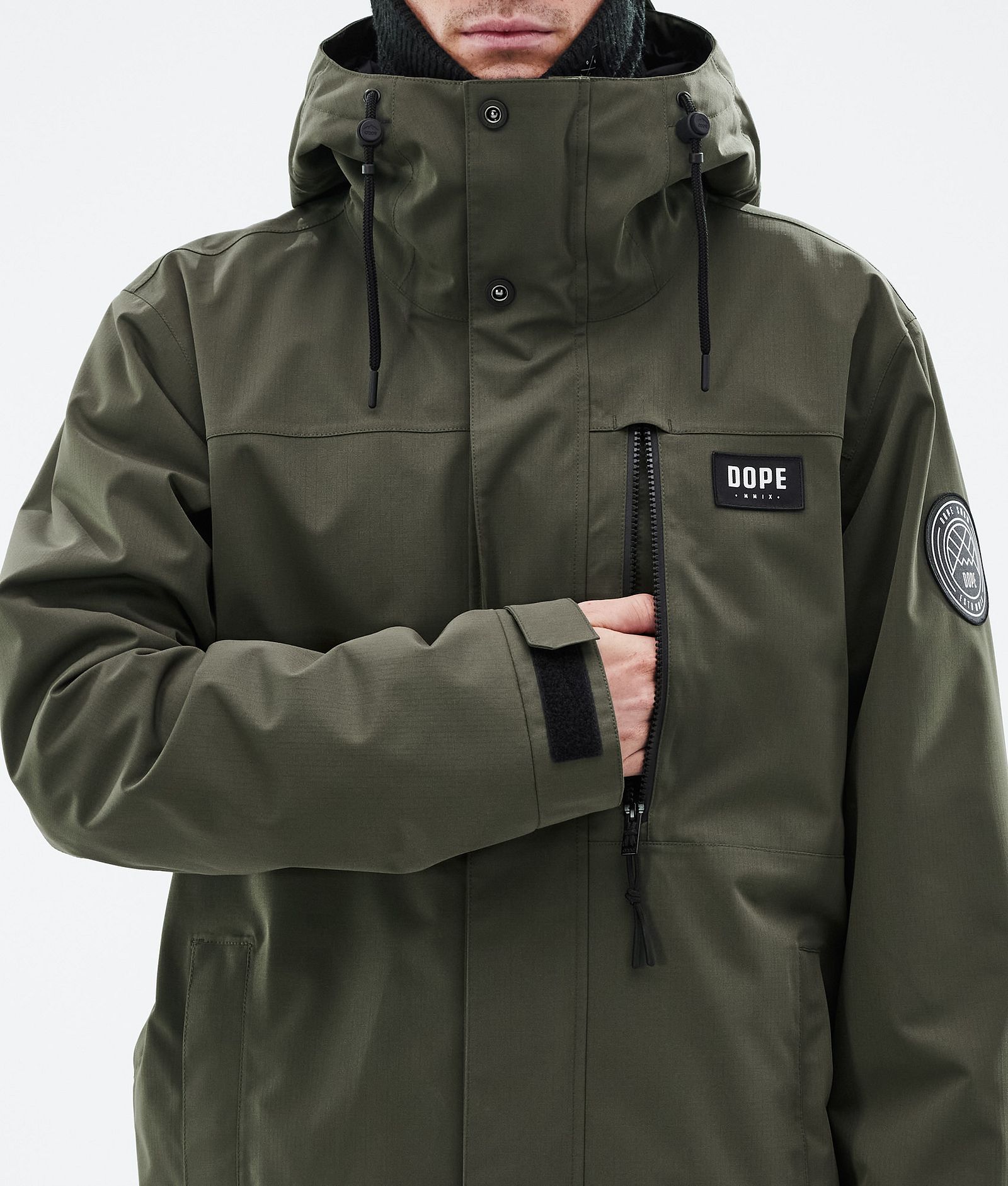 Blizzard Full Zip Kurtka Snowboardowa Mężczyźni Olive Green, Zdjęcie 8 z 9