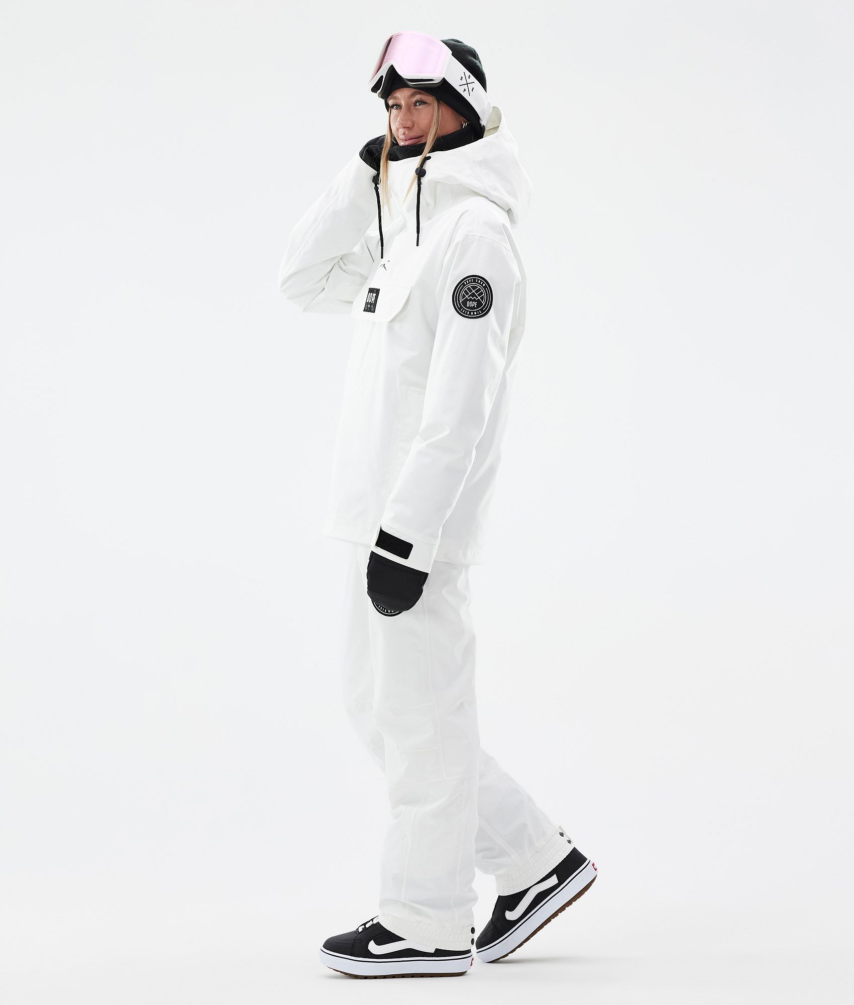 White snowboarding 2024 jacket womens