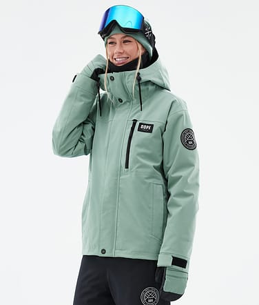 Blizzard W Full Zip Snowboardjakke Faded Green