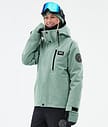 Blizzard W Full Zip Snowboardjacka Dam Faded Green