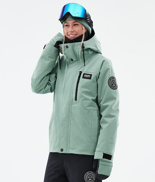 Blizzard W Full Zip スキージャケット レディース Faded Green