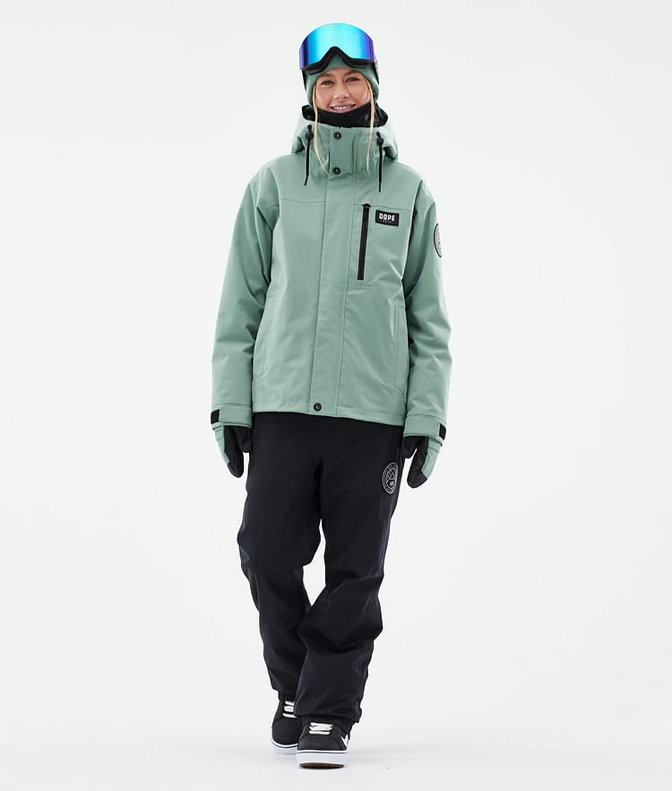 Blizzard W Full Zip Snowboardjakke Dame Faded Green Renewed, Billede 3 af 10