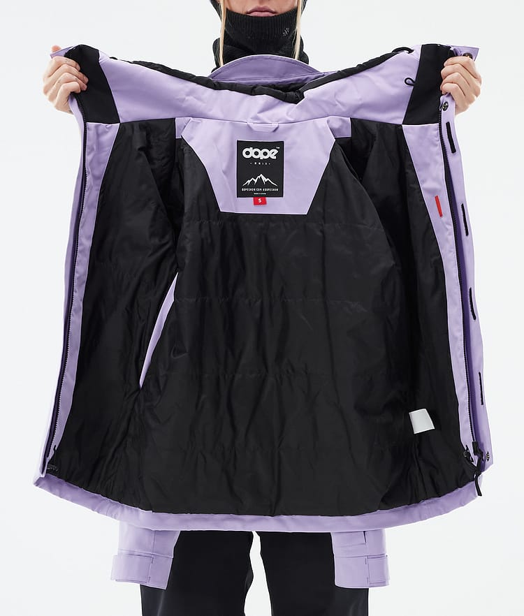 Blizzard W Full Zip Kurtka Snowboardowa Kobiety Faded Violet, Zdjęcie 10 z 10