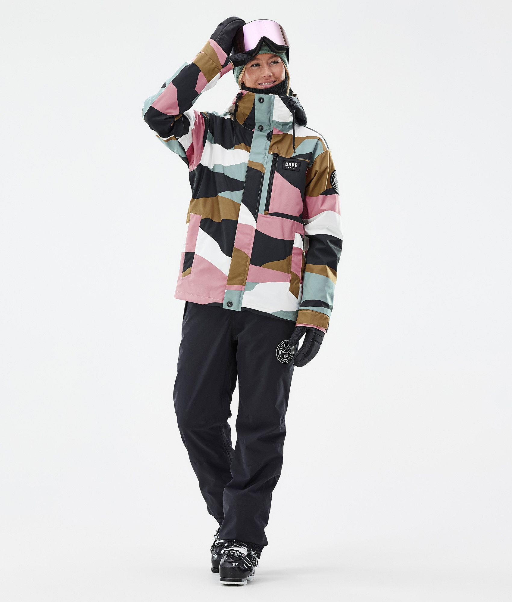 Pink camo 2025 ski jacket